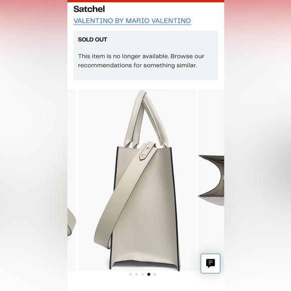 Valentino Victoria Flower Monogram Satchel - Picture 5 of 9